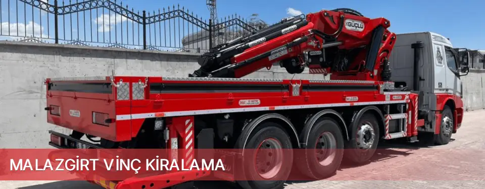 Malazgirt İlçemi Vinç Kiralama